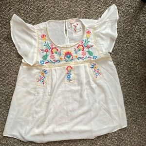 perfectly priscilla invested in you embroidered top 10/12